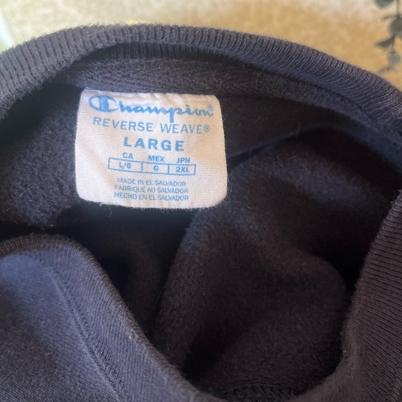 Vintage Champion VIRGINIA embroidered cotton heavy reverse weave sweatshirt - Picture 5 of 8